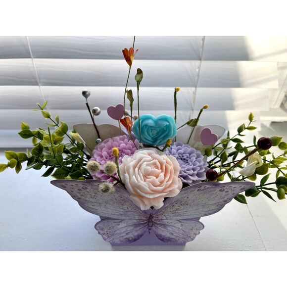 Handmade Goat's Milk Soap Flower Bouquet/Birthday/Mother’s Day/Easter/Spring - Picture 3 of 4